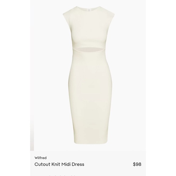 Aritzia Midi Cut-out Dress - Picture 2 of 9